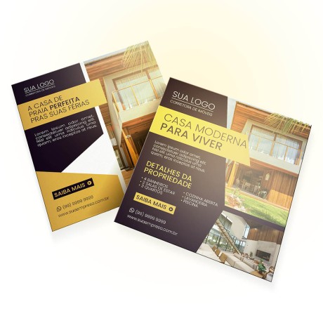 POSTAIS COUCHÊ 300G LAM FOSCA FRENTE E VERSO 90X98MM Colorido frente e verso - 500 un.