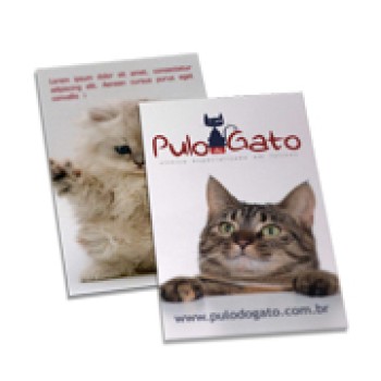 POSTAIS COUCHÊ 300G LAMINAÇÃO BRILHO LAM BRILHO FRENTE E VERSO 91X153MM Colorido frente e verso - 250 un.