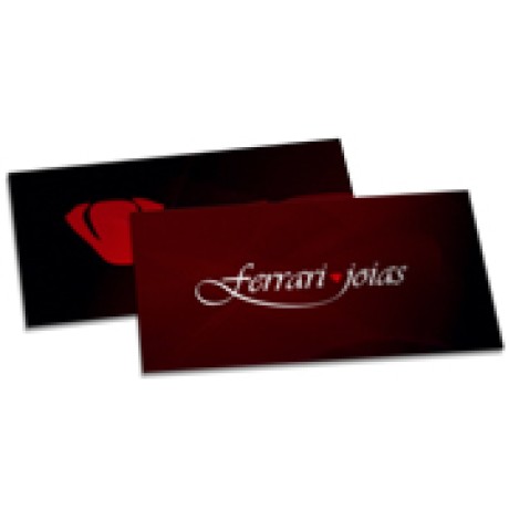 POSTAIS COUCHÊ 300G LAMINAÇÃO FOSCA LAM FOSCA FRENTE E VERSO 182X102MM Colorido frente e verso - 50 un.