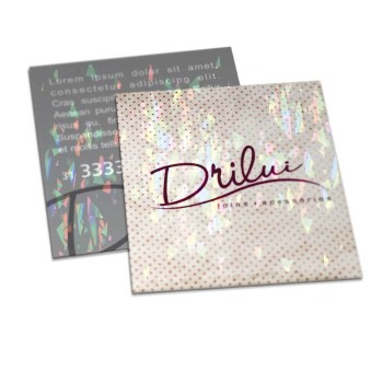 POSTAIS COUCHÊ 300G LAMINAÇÃO HOLOGRÁFICA LAM HOLOGRÁFICA FRENTE E VERSO 91X102MM Colorido frente e preto e branco verso - 100 un.