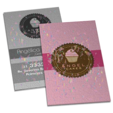 POSTAIS COUCHÊ 300G LAMINAÇÃO HOLOGRÁFICA LAM HOLOGRÁFICA FRENTE E VERSO 91X153MM Colorido frente e preto e branco verso - 100 un.