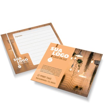 POSTAIS COUCHÊ 300G SEM VERNIZ 180X147MM Colorido frente e verso - 3000 un.