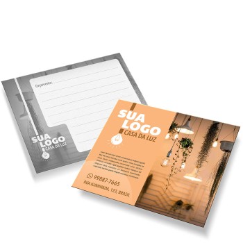 POSTAIS COUCHÊ 300G SEM VERNIZ 180X147MM Colorido frente e preto e branco verso - 3000 un.