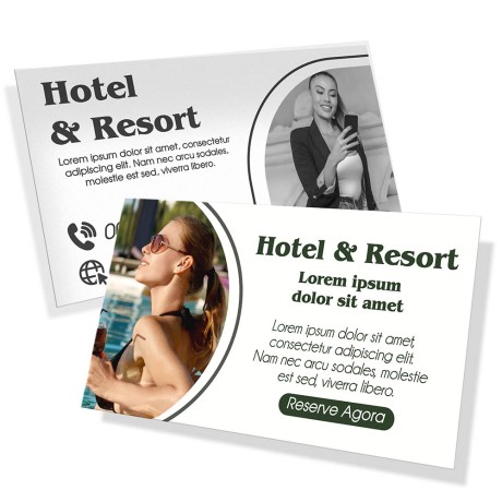 POSTAIS COUCHÊ 300G SEM VERNIZ 180X98MM Colorido frente e preto e branco verso - 1000 un.