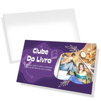 POSTAIS COUCHÊ 300G SEM VERNIZ 180X98MM Colorido frente - 2000 un.