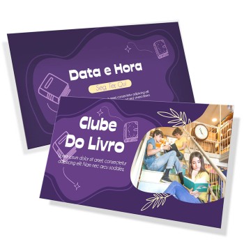 POSTAIS COUCHÊ 300G SEM VERNIZ 180X98MM Colorido frente e verso - 2000 un.