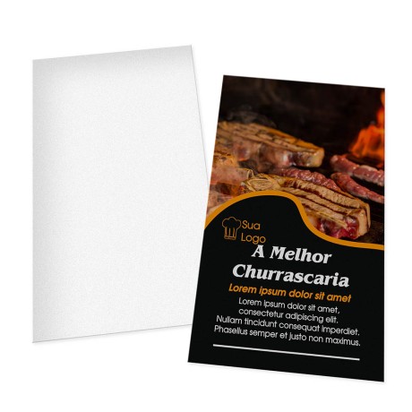 POSTAIS COUCHÊ 300G SEM VERNIZ 90X147MM Colorido frente - 1000 un.