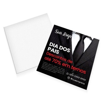 POSTAIS COUCHÊ 300G SEM VERNIZ 90X98MM Colorido frente - 1000 un.