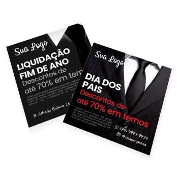 POSTAIS COUCHÊ 300G SEM VERNIZ 90X98MM Colorido frente e preto e branco verso - 1000 un.