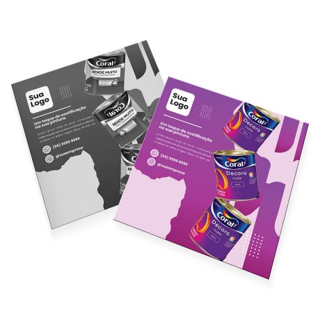 POSTAIS COUCHÊ 300G SEM VERNIZ 90X98MM Colorido frente e preto e branco verso - 2000 un.