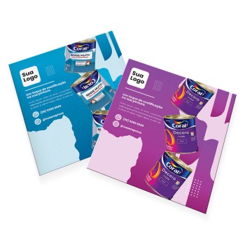 POSTAIS COUCHÊ 300G SEM VERNIZ 90X98MM Colorido frente e verso - 2000 un.