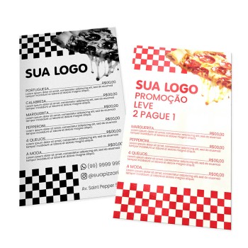 POSTAIS COUCHÊ 300G VERNIZ UV TOTAL FRENTE 90X147MM Colorido frente e preto e branco verso - 3000 un.