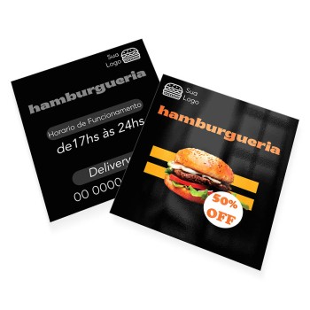 POSTAIS COUCHÊ 300G VERNIZ UV TOTAL FRENTE 90X98MM Colorido frente e preto e branco verso - 500 un.