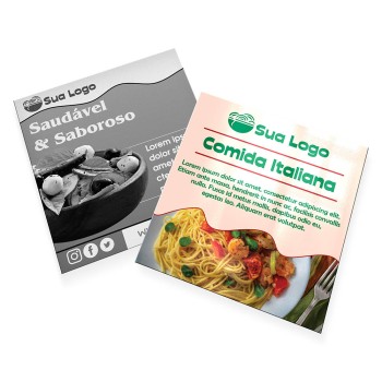 POSTAIS COUCHÊ 300G VERNIZ UV TOTAL FRENTE 90X98MM Colorido frente e preto e branco verso - 2000 un.