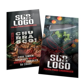 POSTAIS COUCHÊ 300G VERNIZ UV TOTAL FRENTE E VERSO 180X98MM Colorido frente e verso - 2000 un.