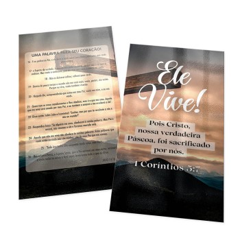 POSTAIS COUCHÊ 300G VERNIZ UV TOTAL FRENTE E VERSO 180X98MM Colorido frente e verso - 3000 un.