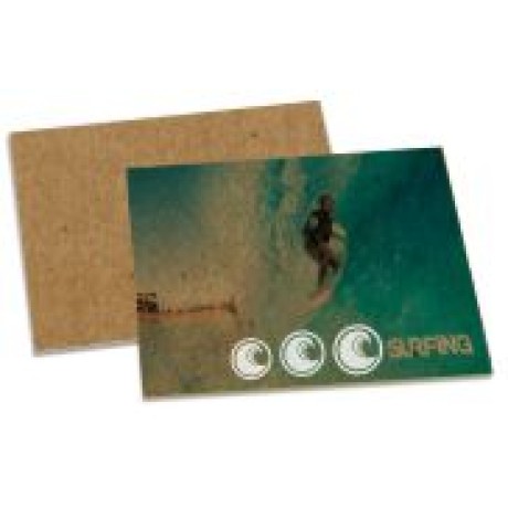 POSTAIS KRAFT 250G SEM LAMINAÇÃO E SEM VERNIZ SEM VERNIZ COM TINTA BRANCA 182X153MM Colorido frente - 50 un.