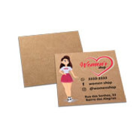 POSTAIS KRAFT 250G SEM LAMINAÇÃO E SEM VERNIZ SEM VERNIZ COM TINTA BRANCA 91X102MM Colorido frente - 50 un.