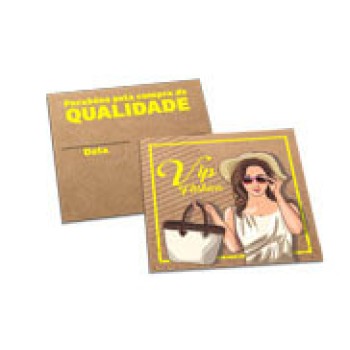 POSTAIS KRAFT 250G SEM LAMINAÇÃO E SEM VERNIZ SEM VERNIZ COM TINTA BRANCA 91X102MM Colorido frente e verso - 250 un.