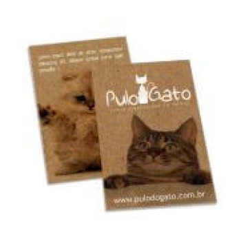 POSTAIS KRAFT 250G SEM LAMINAÇÃO E SEM VERNIZ SEM VERNIZ COM TINTA BRANCA 91X153MM Colorido frente e verso - 100 un.