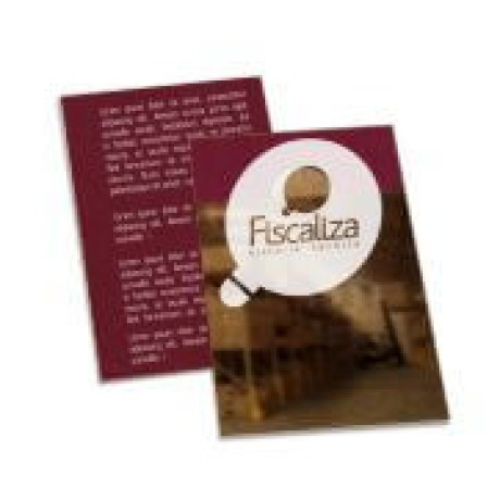 POSTAIS KRAFT 250G SEM LAMINAÇÃO E SEM VERNIZ SEM VERNIZ COM TINTA BRANCA 91X153MM Colorido frente e verso - 50 un.