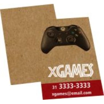 POSTAIS KRAFT 250G SEM LAMINAÇÃO E SEM VERNIZ SEM VERNIZ COM TINTA BRANCA 91X153MM Colorido frente - 250 un.