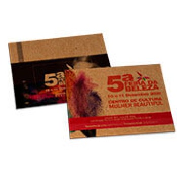 POSTAIS KRAFT 250G SEM VERNIZ 180X147MM Colorido frente e verso - 1000 un.