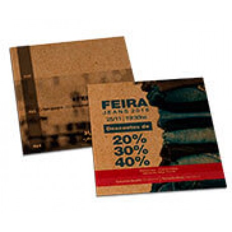POSTAIS KRAFT 250G SEM VERNIZ 180X98MM Colorido frente e preto e branco verso - 1000 un.