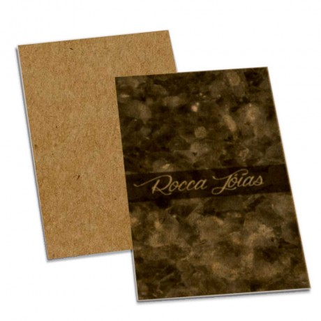 POSTAIS KRAFT 250G SEM VERNIZ 90X147MM Preto e branco frente - 1000 un.