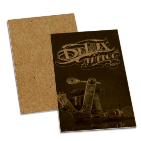 POSTAIS KRAFT 250G SEM VERNIZ 90X147MM Preto e branco frente - 250 un.