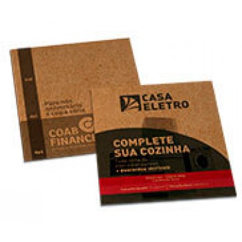 POSTAIS KRAFT 250G SEM VERNIZ 91X102MM Colorido frente e preto e branco verso - 500 un.