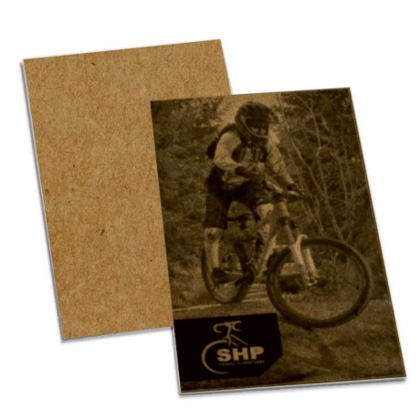 POSTAIS KRAFT 250G SEM VERNIZ 91X102MM Preto e branco frente - 500 un.