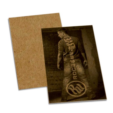 POSTAIS KRAFT 250G SEM VERNIZ 91X102MM Preto e branco frente - 50 un.