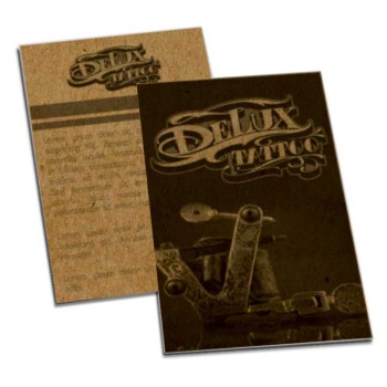 POSTAIS KRAFT 250G SEM VERNIZ 91X102MM Preto e branco frente e verso - 250 un.