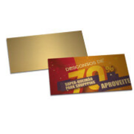 POSTAIS PAPÉIS ESPECIAIS GOLD MASTER 300G SEM VERNIZ 182X102MM Colorido frente - 250 un.