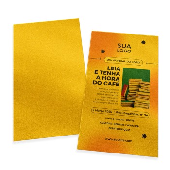 POSTAIS PAPÉIS ESPECIAIS GOLD MASTER 300G SEM VERNIZ 91X153MM Colorido frente - 250 un.