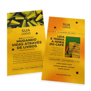 POSTAIS PAPÉIS ESPECIAIS GOLD MASTER 300G SEM VERNIZ 91X153MM Colorido frente e preto e branco verso - 250 un.