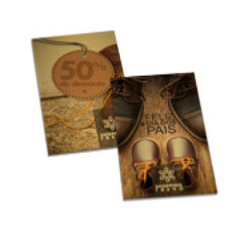 POSTAIS PAPÉIS ESPECIAIS GOLD MASTER 300G SEM VERNIZ 91X153MM Colorido frente e verso - 50 un.