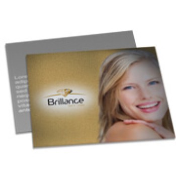 POSTAIS PAPÉIS ESPECIAIS METALIZADO FRENTE 250G SEM VERNIZ 182X153MM Colorido frente e preto e branco verso - 250 un.