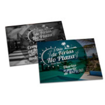 POSTAIS PAPÉIS ESPECIAIS SILVER LUX 300G SEM VERNIZ 182X153MM Colorido frente e preto e branco verso - 50 un.