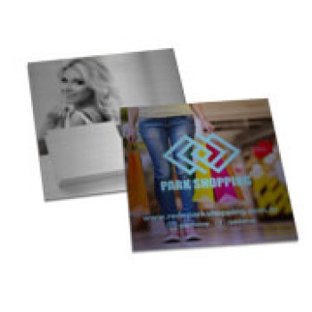 POSTAIS PAPÉIS ESPECIAIS SILVER LUX 300G SEM VERNIZ 91X102MM Colorido frente e preto e branco verso - 50 un.