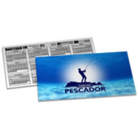POSTAIS PVC 0,30MM TRANSPARENTE COM TINTA BRANCA 182X102MM Colorido frente e preto e branco verso - 250 un.