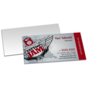 POSTAIS PVC 0,30MM TRANSPARENTE SEM TINTA BRANCA 182X102MM Colorido frente - 50 un.