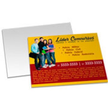 POSTAIS PVC 0,30MM TRANSPARENTE SEM TINTA BRANCA 182X153MM Colorido frente - 50 un.
