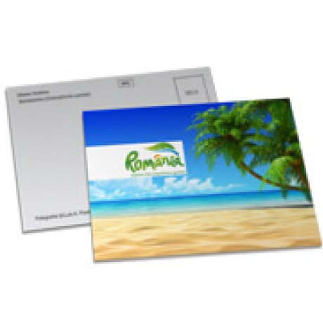 POSTAIS PVC 0,50MM PREMIUM BRANCO 182X153MM Colorido frente e preto e branco verso - 250 un.