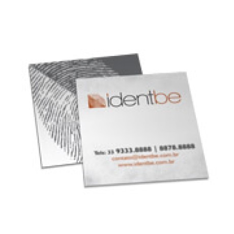 POSTAIS PVC 0,50MM PREMIUM BRANCO 91X102MM Colorido frente e preto e branco verso - 250 un.