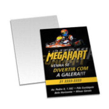 POSTAIS PVC 0,50MM PREMIUM BRANCO 91X153MM Colorido frente - 100 un.