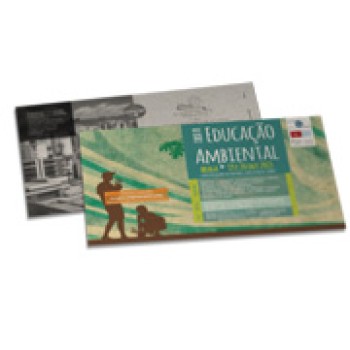 POSTAIS RECICLATO 250G SEM VERNIZ 182X102MM Colorido frente e preto e branco verso - 250 un.