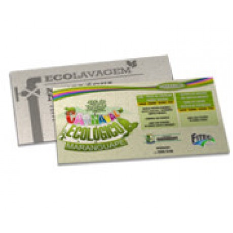 POSTAIS RECICLATO 250G SEM VERNIZ 182X102MM Colorido frente e preto e branco verso - 500 un.