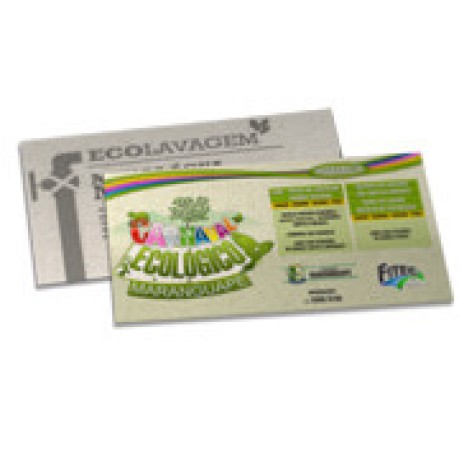 POSTAIS RECICLATO 250G SEM VERNIZ 182X102MM Colorido frente e preto e branco verso - 500 un.